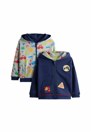 REGULAR FIT - REVERSIBLE 2 PACK - Bluză de molton cu fermoar - navy blue construction