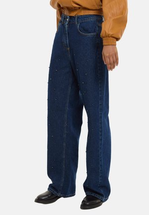 EMBELLISHED - Wide Leg - blue