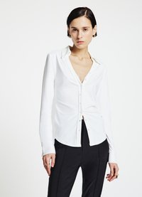 Calliope TINTA UNITA - Hemdbluse - bianco lana