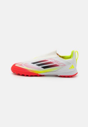 F50 LEAGUE LACELESS TURF KIDS - Scarpe da calcio per erba sintetica - footwear white/core black/solar yellow