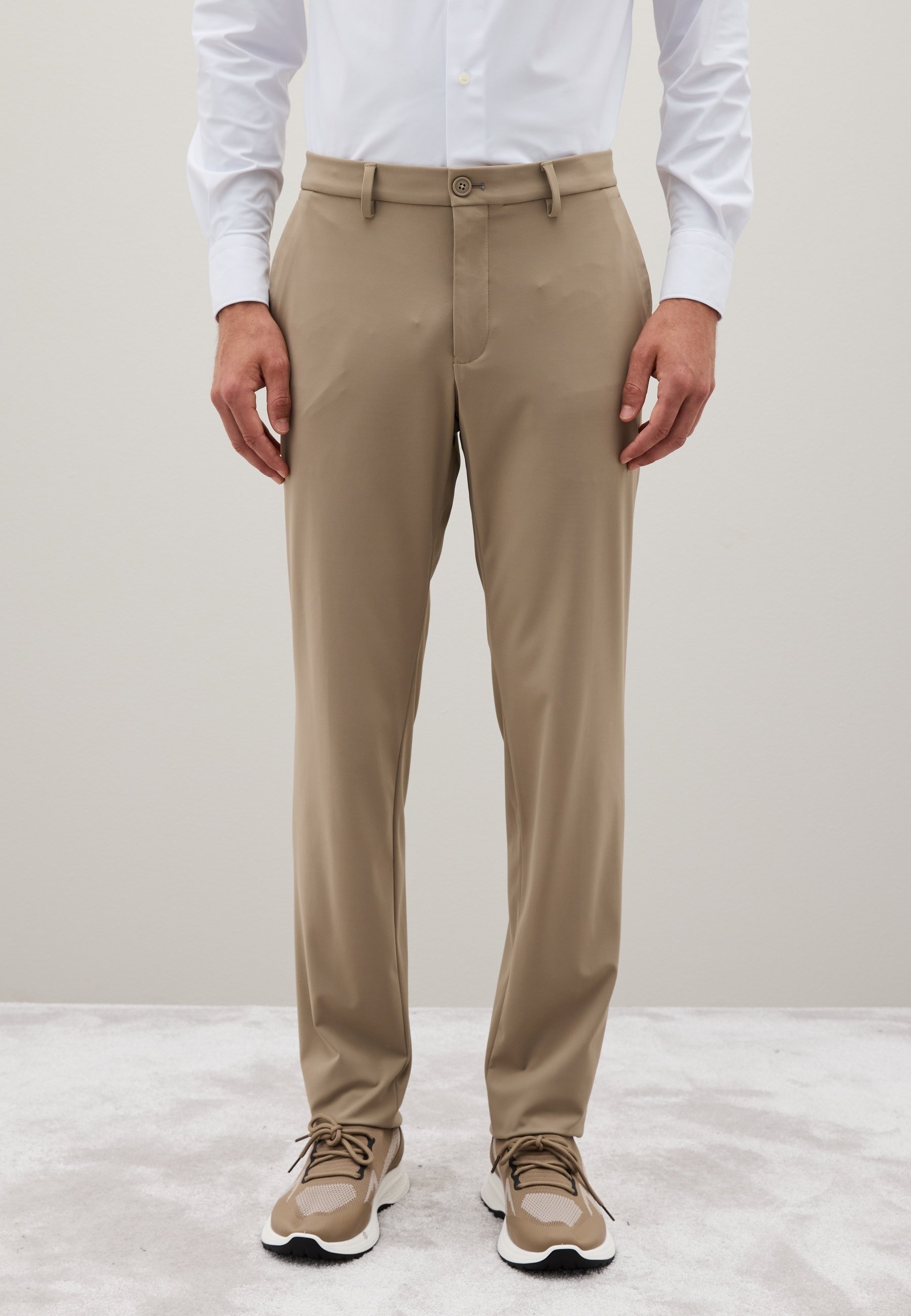 PIOMBO Pantaloni beige brown/beige