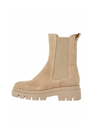 Tamaris Plateaustiefelette - beige suede