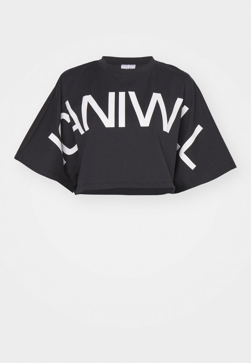 ICANIWILL CONTRAST CROPPED LOGO Printtipaita Black musta Zalando fi icaniwill-contrast-cropped-logo-printtipaita-black-musta-zalando-fi