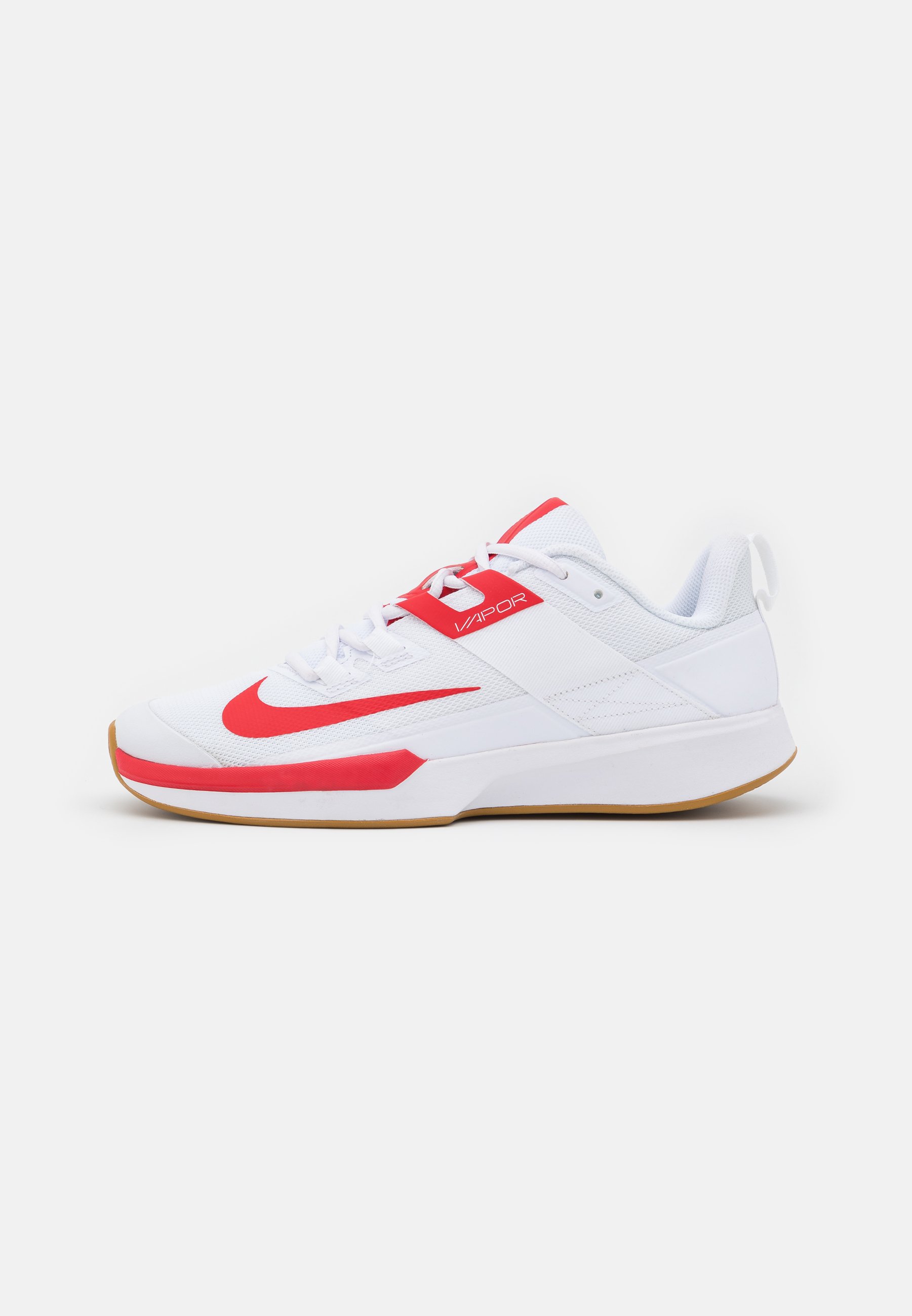 Nike Performance VAPOR LITE CLAY - Tennisschuh für Sandplätze -  white/university red/wheat/weiß - Zalando.de