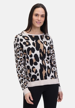FEIN MIT JACQUARD - Jumper - patch nature black