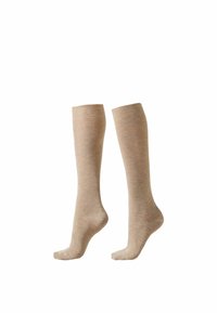 Calzedonia GLITTER - Knæstrømper - d naturale tortora cashmere
