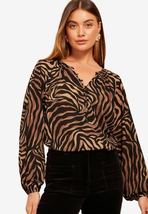 Friends Like These REGULAR FIT - LONG SLEEVE - Button-down blouse - brown