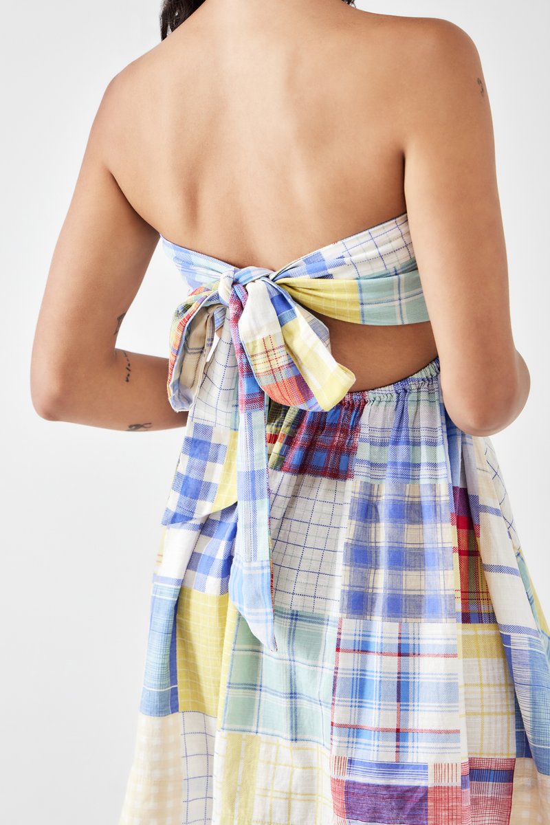 BDG Urban Outfitters AURORA PATCH DRESS - Day dress - blue patchwork/blue -  Zalando.co.uk