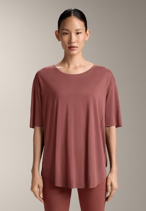 MODAL  - Základné tričko - dark brown