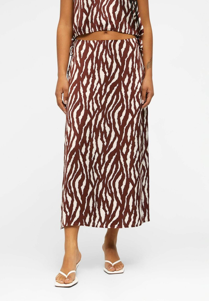 Object MIDI Aline skirt bitter chocolate/black Zalando.de