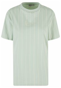 Karl Kani SMALL SIGNATURE OS  - Marškinėliai su spaudiniu - lightmint offwhite