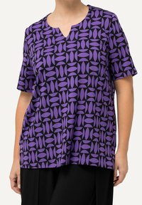 Ulla Popken Triko s potiskem - purple