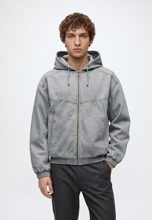 Hollister Co., SKATER JACKET - Яке бомбър - off-white