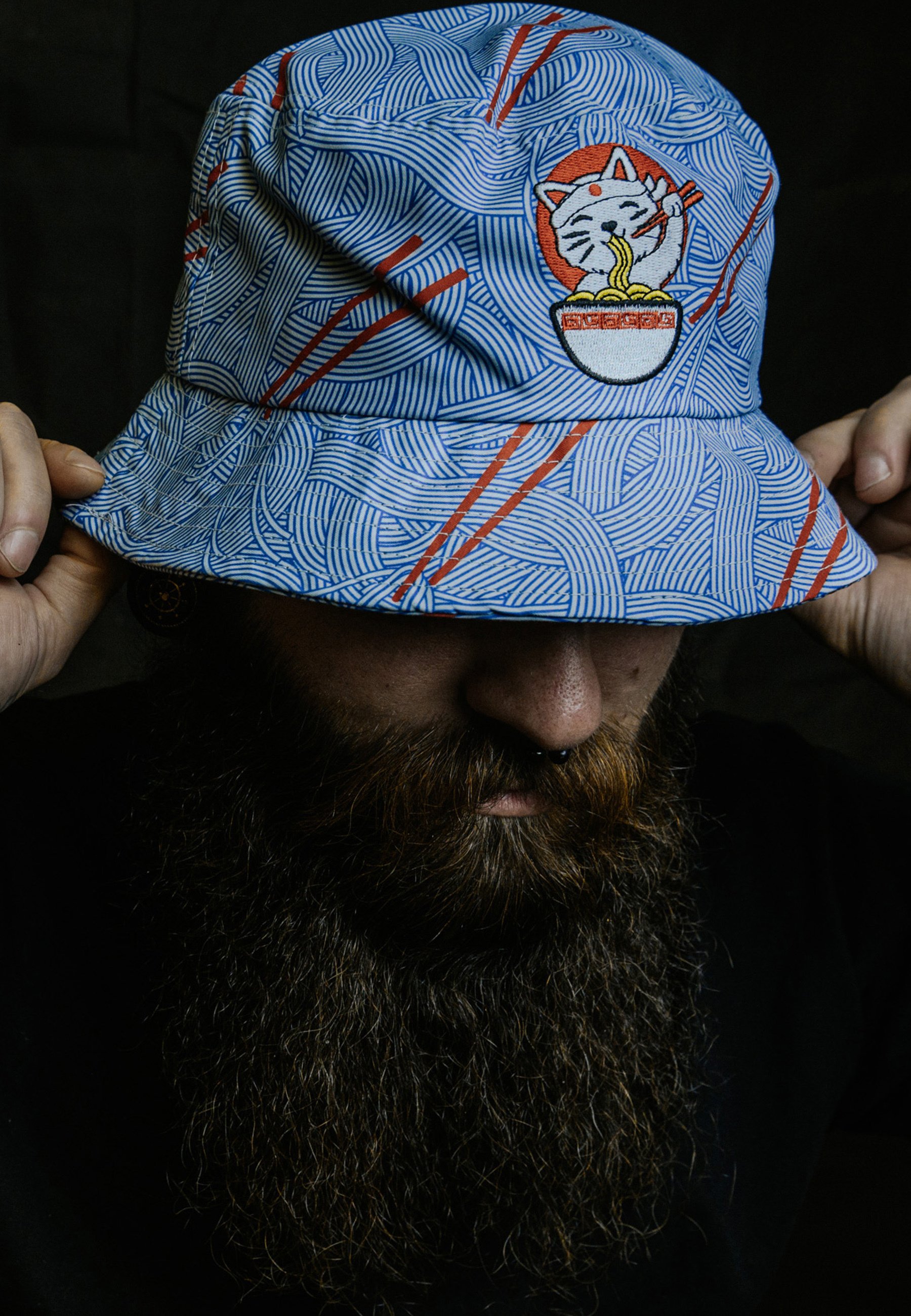 Blackskies RAMEN NOODLE - Hat - mottled blue - Zalando.ie