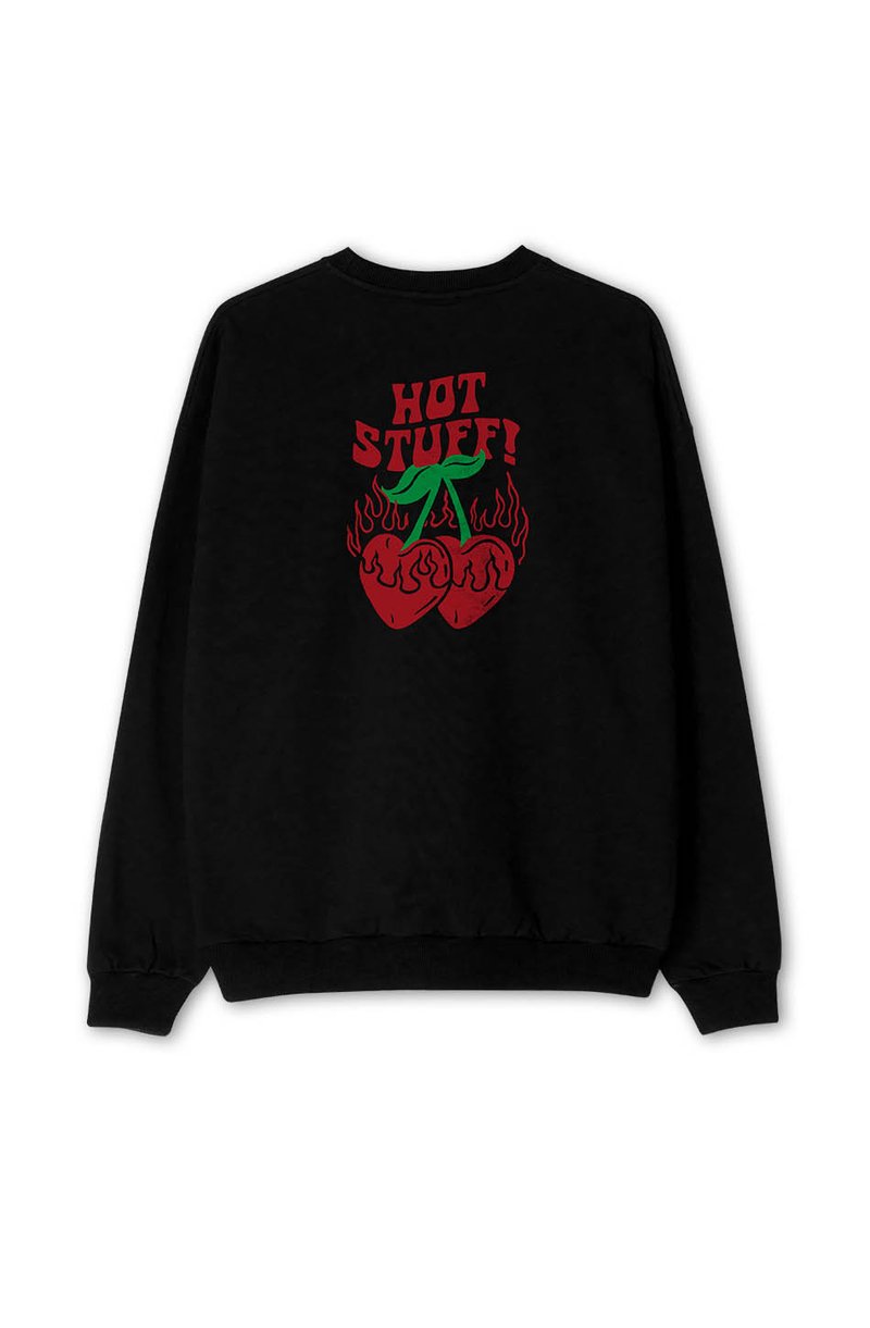 Kaotiko CREW HOT STUFF UNISEX - Sweatshirt - black - Zalando