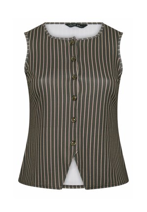 Yours Clothing, PLUS SIZE WAISTCOATS. - Vest - brown