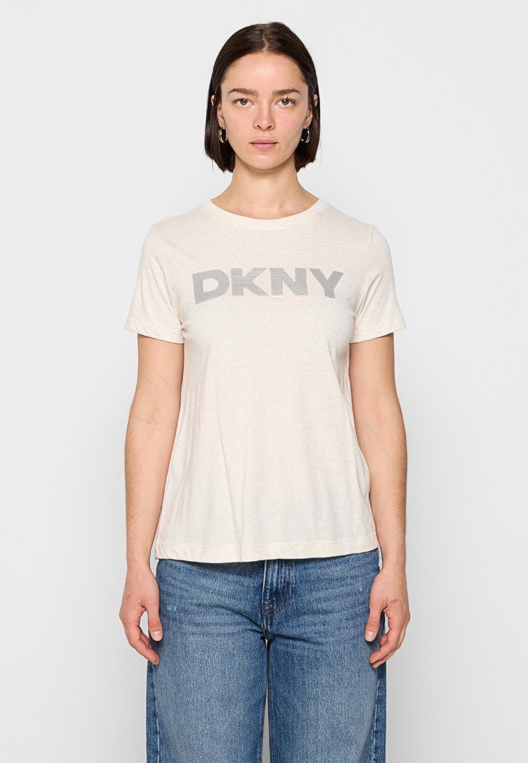 DKNY T-shirt print crème