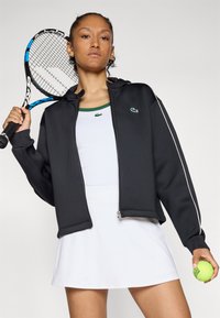 Lacoste Sport TENNIS JACKET - Μπουφάν προπόνησης - black/flour