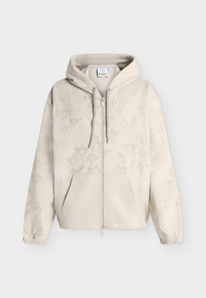 Carlo Colucci, HOODIE WITH ZIP - Zip-up sweatshirt - beige