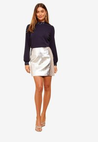 Friends Like These HIGH NECK WITH SEQUIN DETAIL - Pusero - navy blue