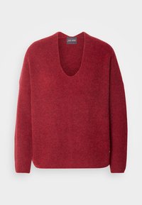 THORA V-NECK - Džemperis - garnet