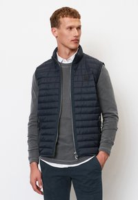 Marc O'Polo - MIT WASSERABWEISENDER - Vest - dark navy Miniatyrbilde 1