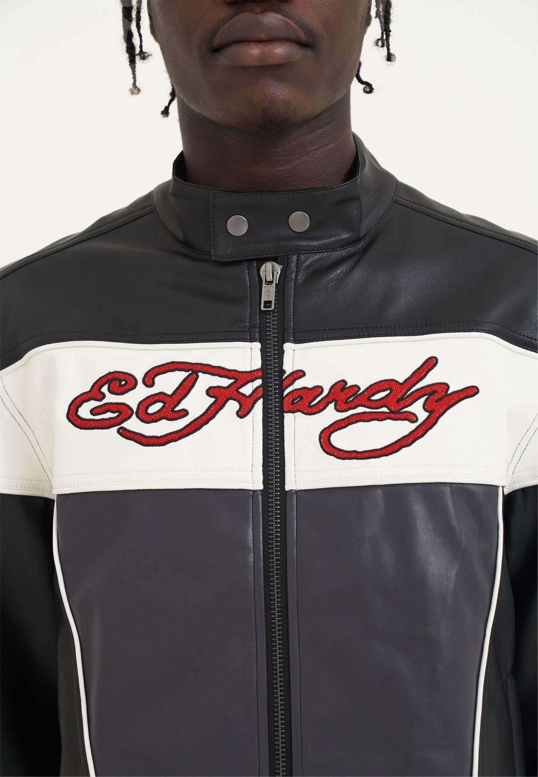 ed hardy riders jacket 値下げ不可 Buy Ed Hardy Black Leather Jacket - Paragon Jackets