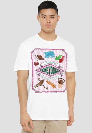 Warner Brothers, HARRY POTTER HONEYDUKES HOGSMEADE LABEL - Print T-shirt - white