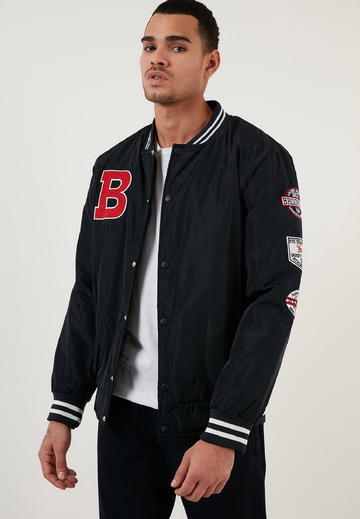 Buratti LOOSE FIT - Bomber Jacket - dark blue - Zalando