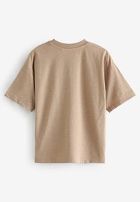 Next SHORT SLEEVE  REGULAR FIT - Triko s potiskem - cement subscribe