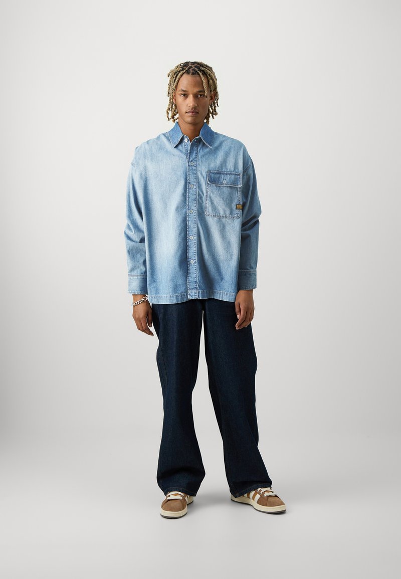 G-Star Boxy 2-pkt Overshirt wmn Blauw