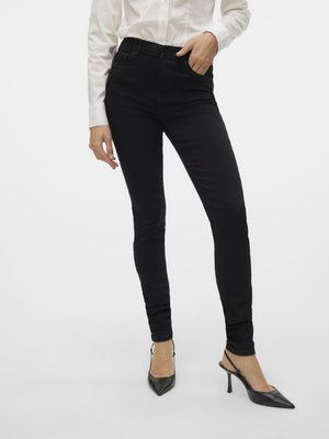 Vero Moda VMSOPHIA SKINNY - Teksaretuusid - black