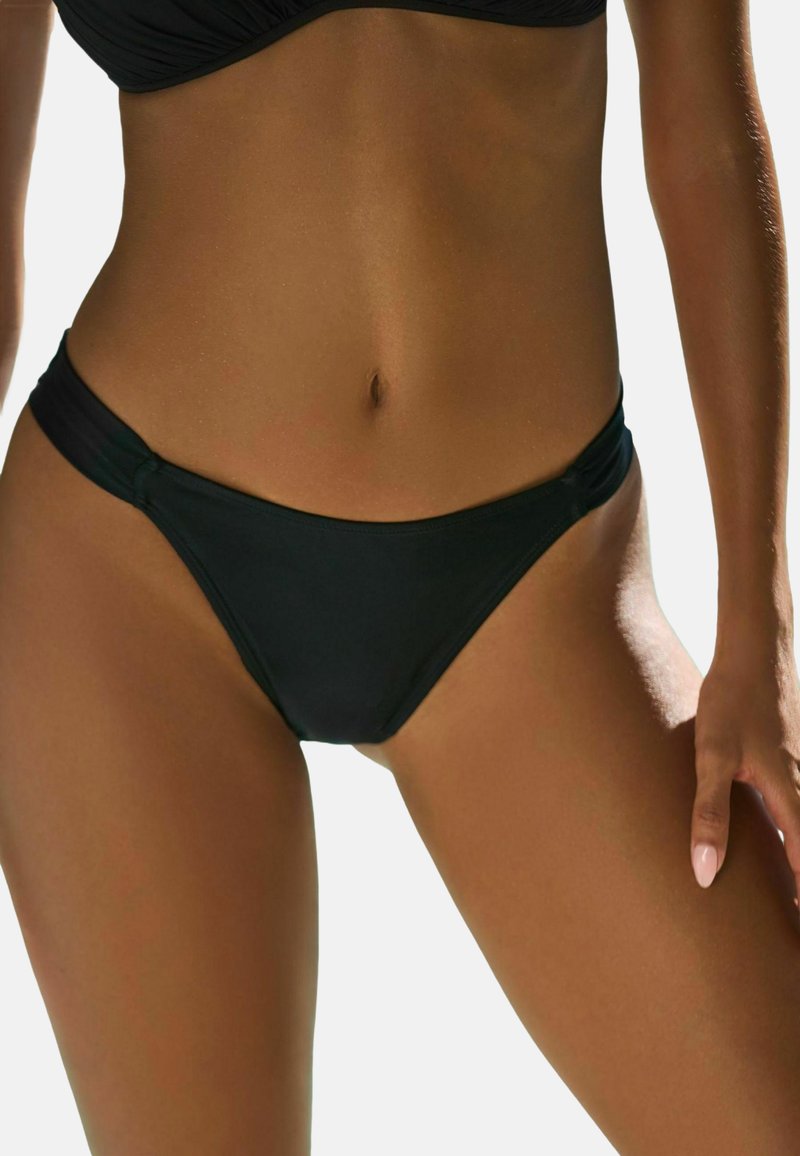 Friends Like These HIGH LEG FIT - PLEATED - Bikini apakšdaļas - black