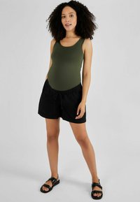 JoJo Maman Bébé MATERNITY REGULAR FIT - Šortai - black