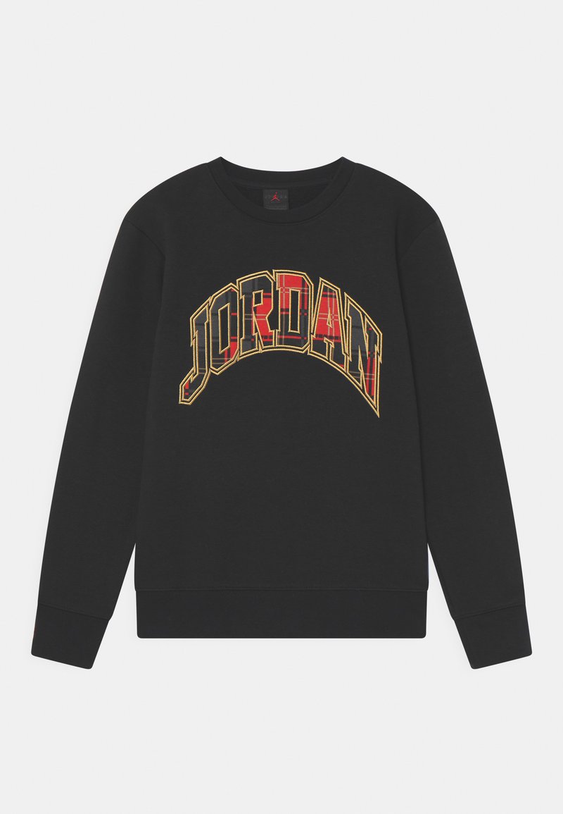 Jordan ESSENTIALS PLAID CREW Sweatshirt black Zalando.co.uk