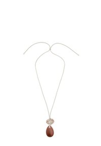 CORD WITH STONES - Halskette - light grey