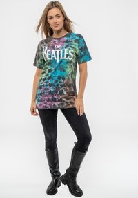 Paradiso Clothing THE BEATLES DROP T BAND LOGO DIP DYE - Print T-shirt - grey