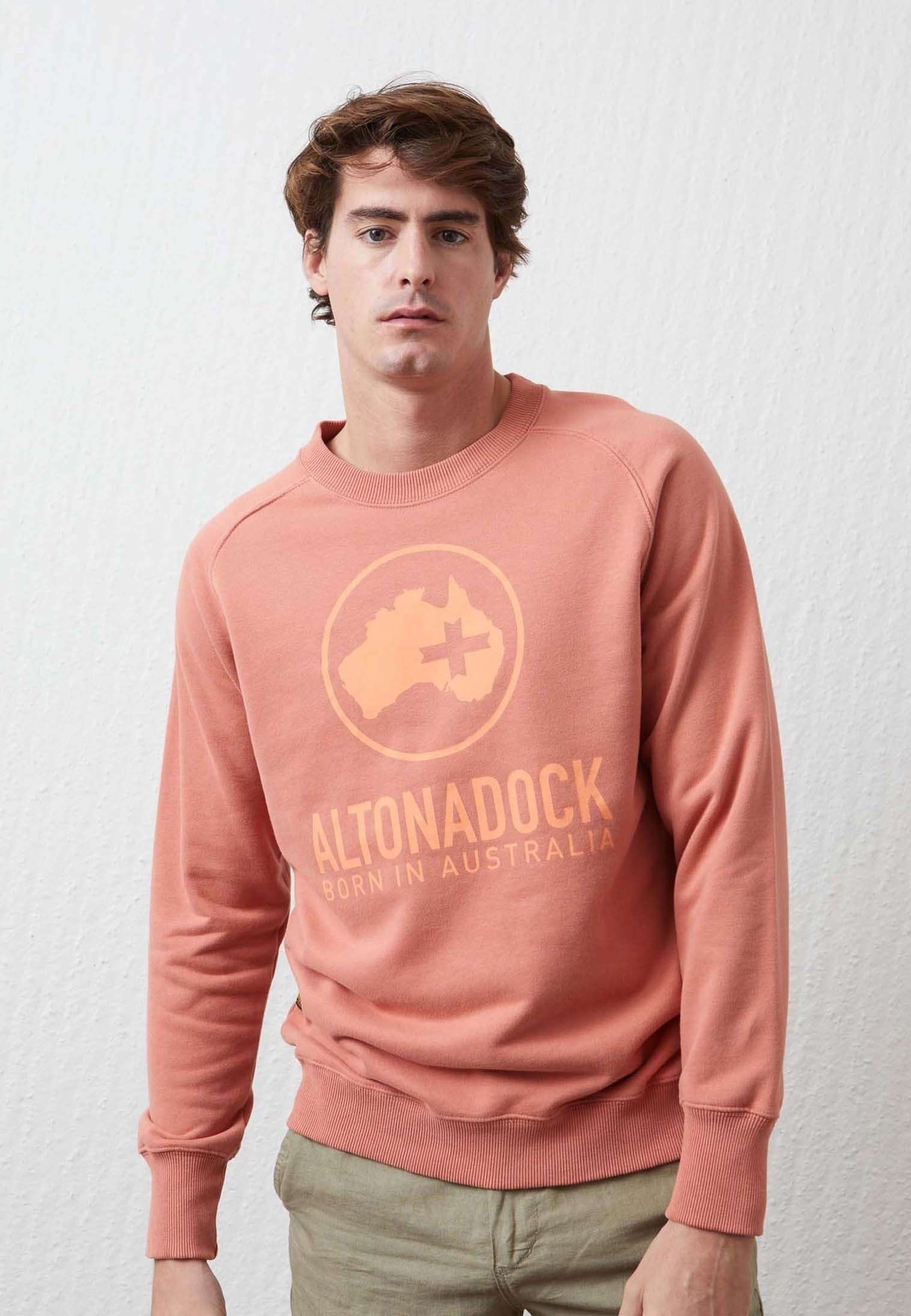 ALTONADOCK Sudadera granate/salmón
