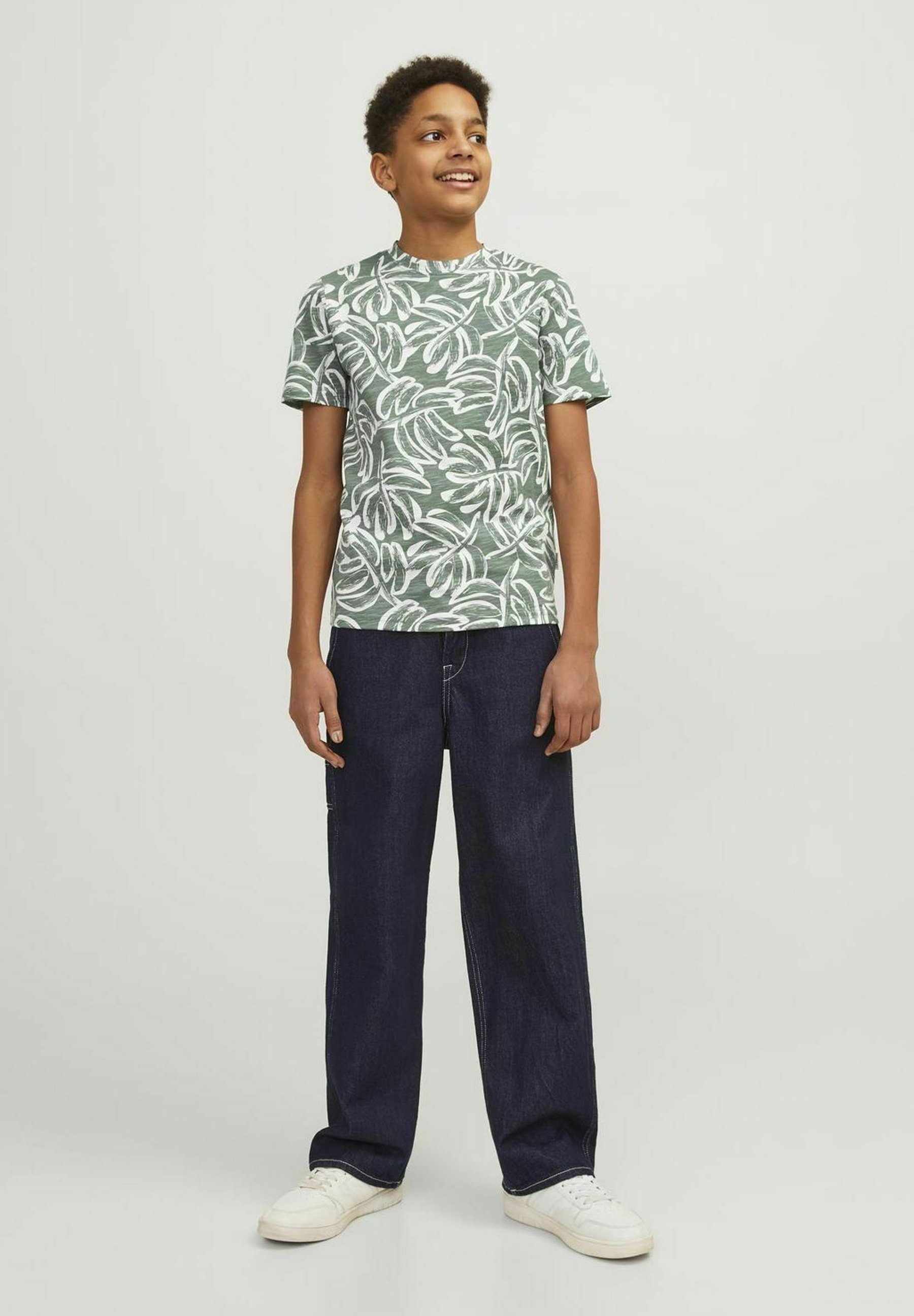 T-Shirt Uomo JACK & JONES Jorlafayette - Cotone, Girocollo, Con Tasca, Stile Danese