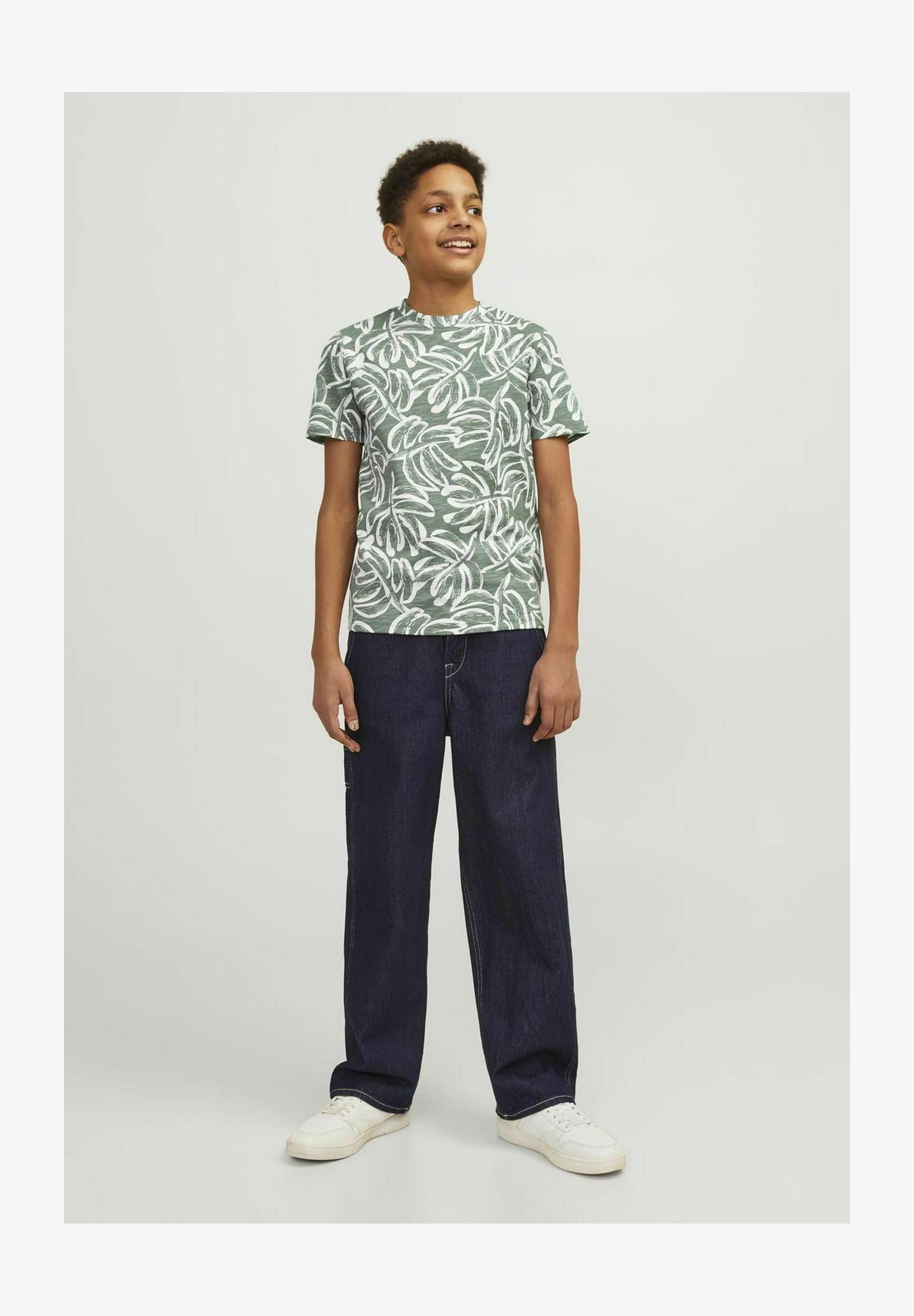T-Shirt Uomo JACK & JONES Jorlafayette - Cotone, Girocollo, Con Tasca, Stile Danese