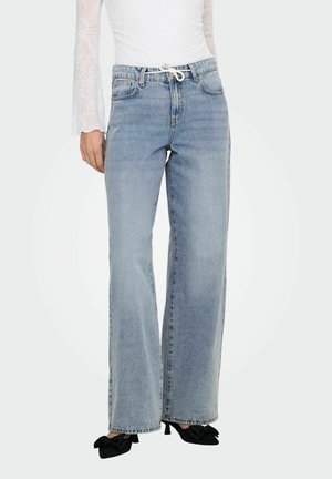 MIT ONLBLISS MITTLERE TAILLE - Széles szárú - light blue denim