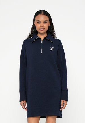 SCRIPT ZIP  - Robe de jour - dark night navy