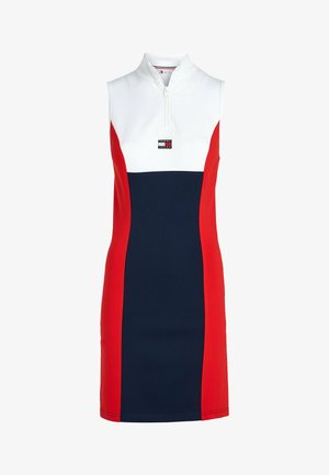 Tommy Jeans Vestido direito - white multi