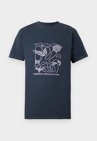 EVO ABSTRACT UNISEX - Tričko s potlačou - dark blue/white