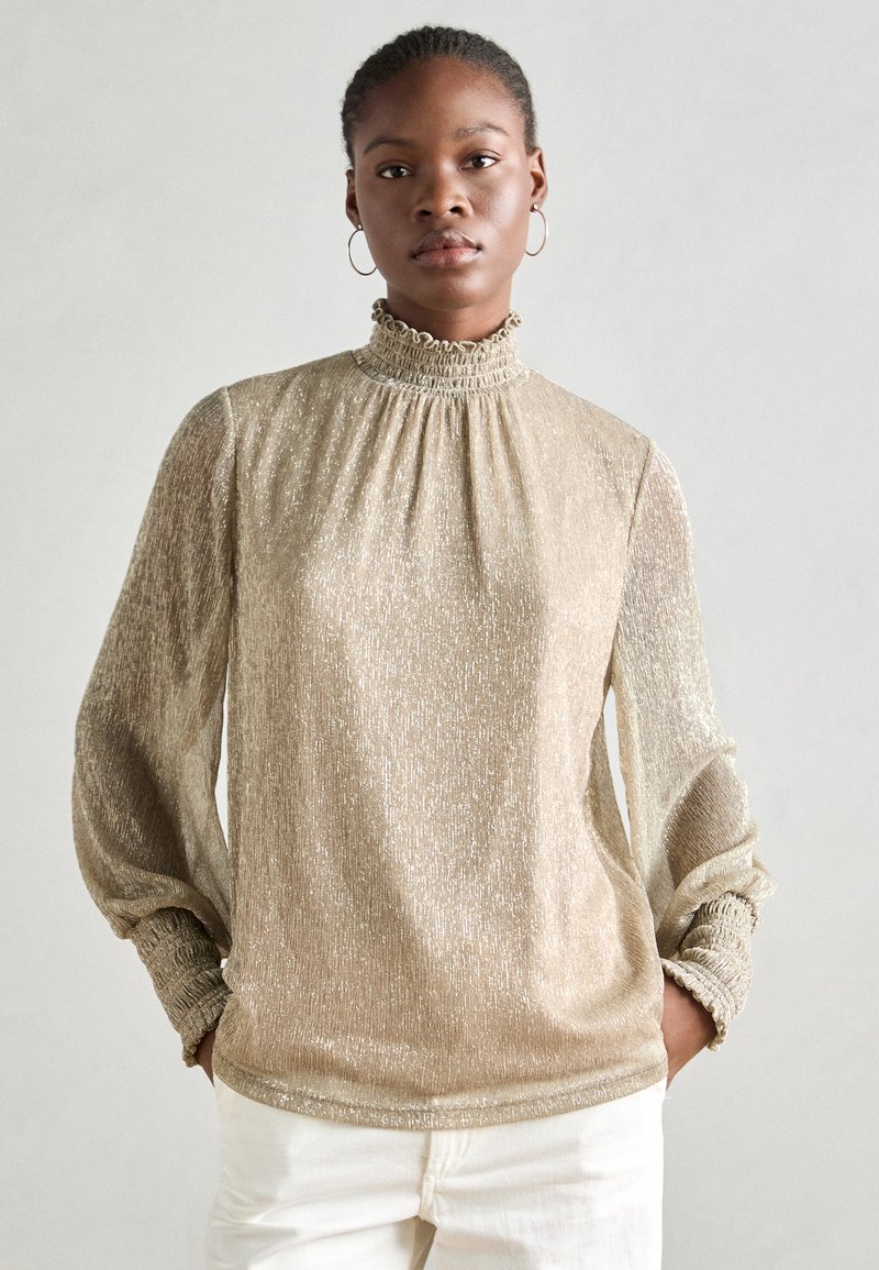 Mos Mosh GLAM BLOUSE - Palaidinė - mourning dove