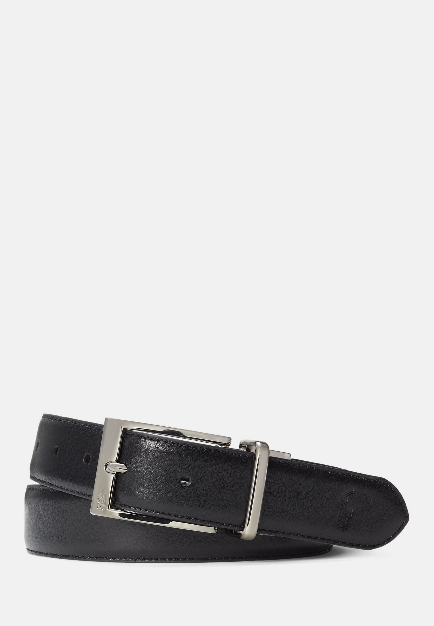 Polo Ralph Lauren REVERSIBLE LEATHER DRESS BELT Ceinture black