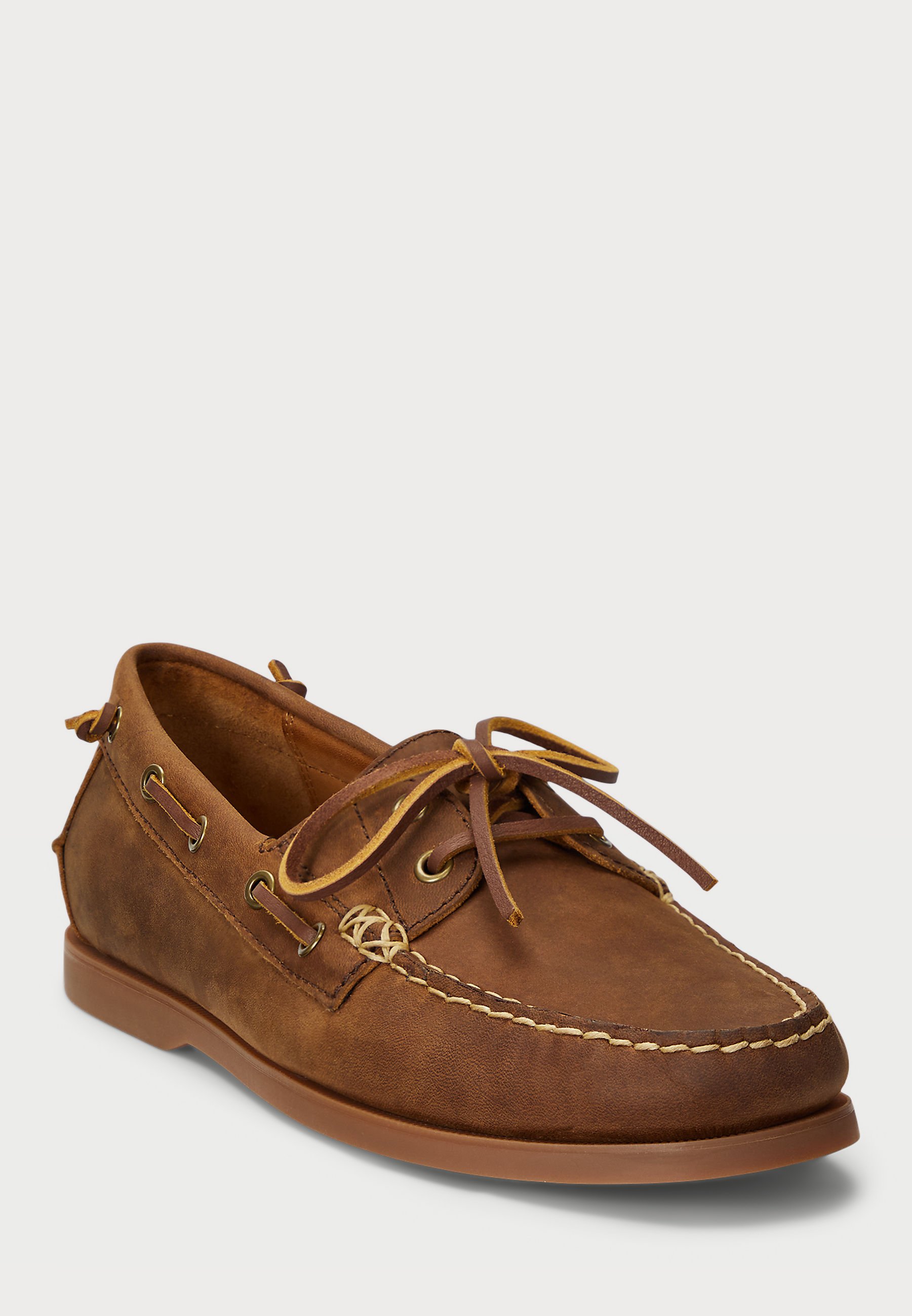 MERTON LEATHER BOAT SHOE - Boat shoes - deep saddle