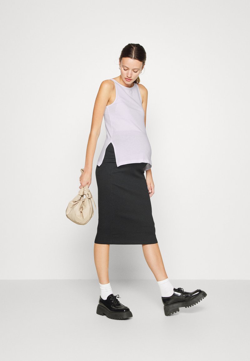 Even&Odd Maternity 2 PACK Linne black/white/svart Zalando.se