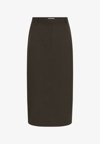 Seleccionado, brown melange suiting