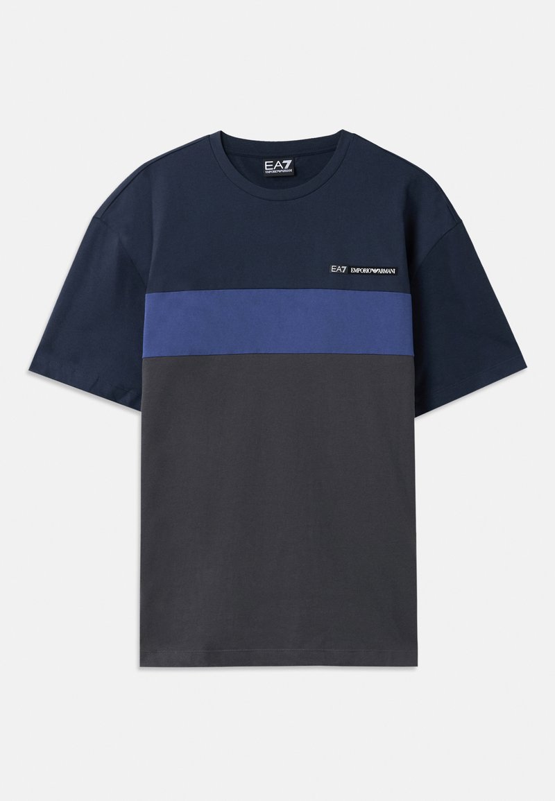 EA7 Emporio Armani T-shirt print blauw